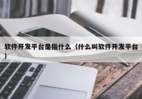 软件开发平台是指什么（什么叫软件开发平台）