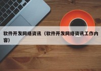 软件开发网络资讯（软件开发网络资讯工作内容）