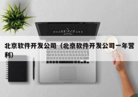 北京软件开发公司（北京软件开发公司一年营利）