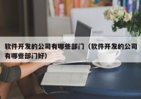 软件开发的公司有哪些部门（软件开发的公司有哪些部门好）