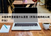 小程序开发者是什么意思（开发小程序的人叫什么）