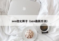 seo优化裤子（seo最新方法）